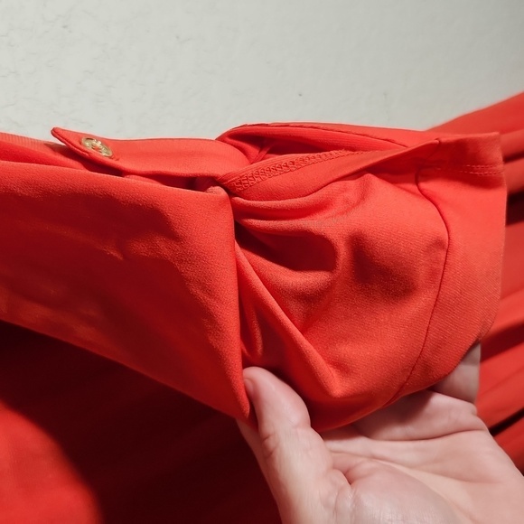 Michael Kors Womens Dress Size M Longsleeve Peachish Gold Midi Belt Tunix - Picture 4 of 10